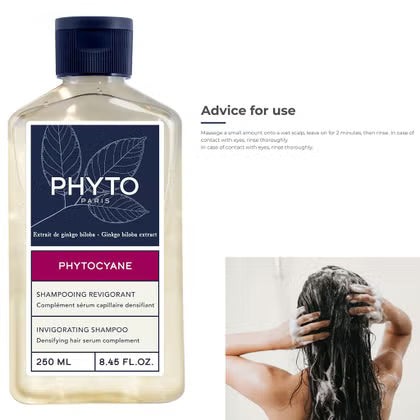 Phyto Phytocyane Invigorating Shampoo For Women - 250ml Phyto