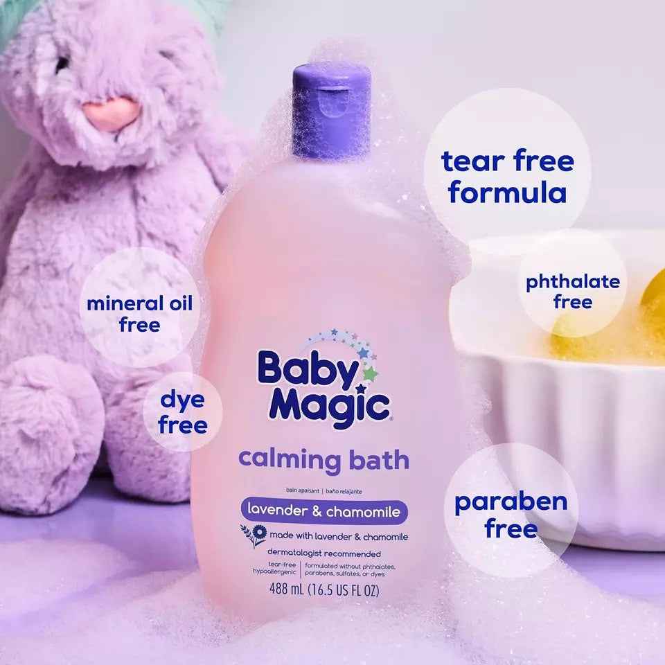 Baby magic lavender & chamomile calming bath - 488ml