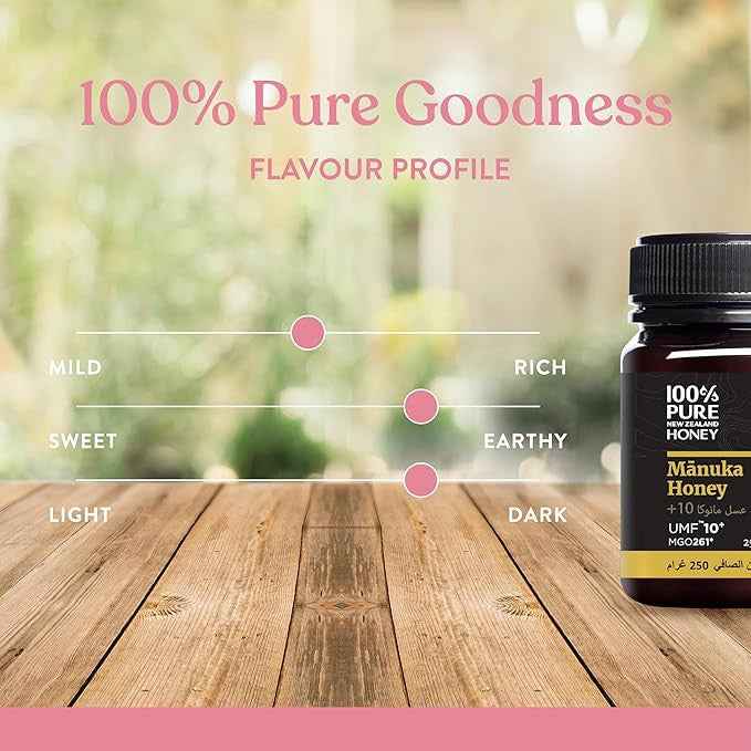 100% Pure new zealand manuka honey umf10+ mgo263+ 250g