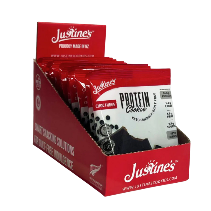 Justine's Protein Cookie Chocolate Fudge - 60g x 12s