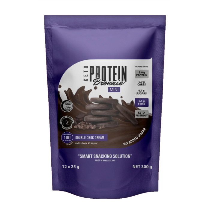 Justine's Protein Brownie Mini Double Chocolate - 25g x 12s
