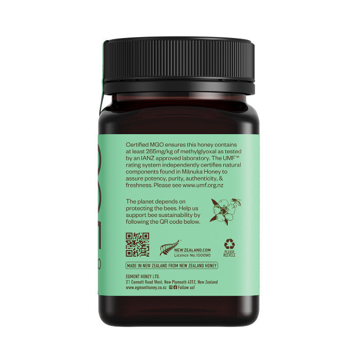 Egmont Honey Monofloral Manuka Honey 10+ UMF 265+ MGO - 500g Egmont
