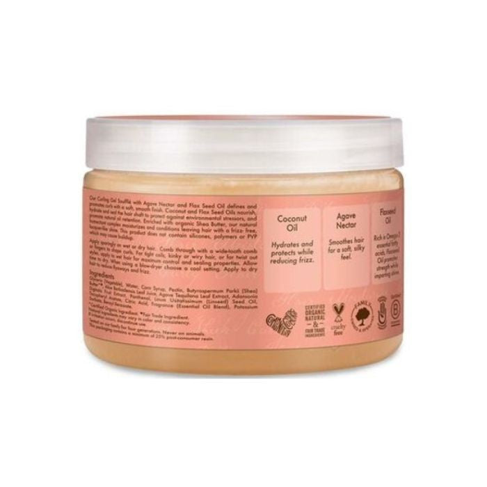 Shea Moisture Coconut & Hibiscus Curling Gel Souffle Define Hydrate and Control Frizz Naturally 340g Shea Moisture