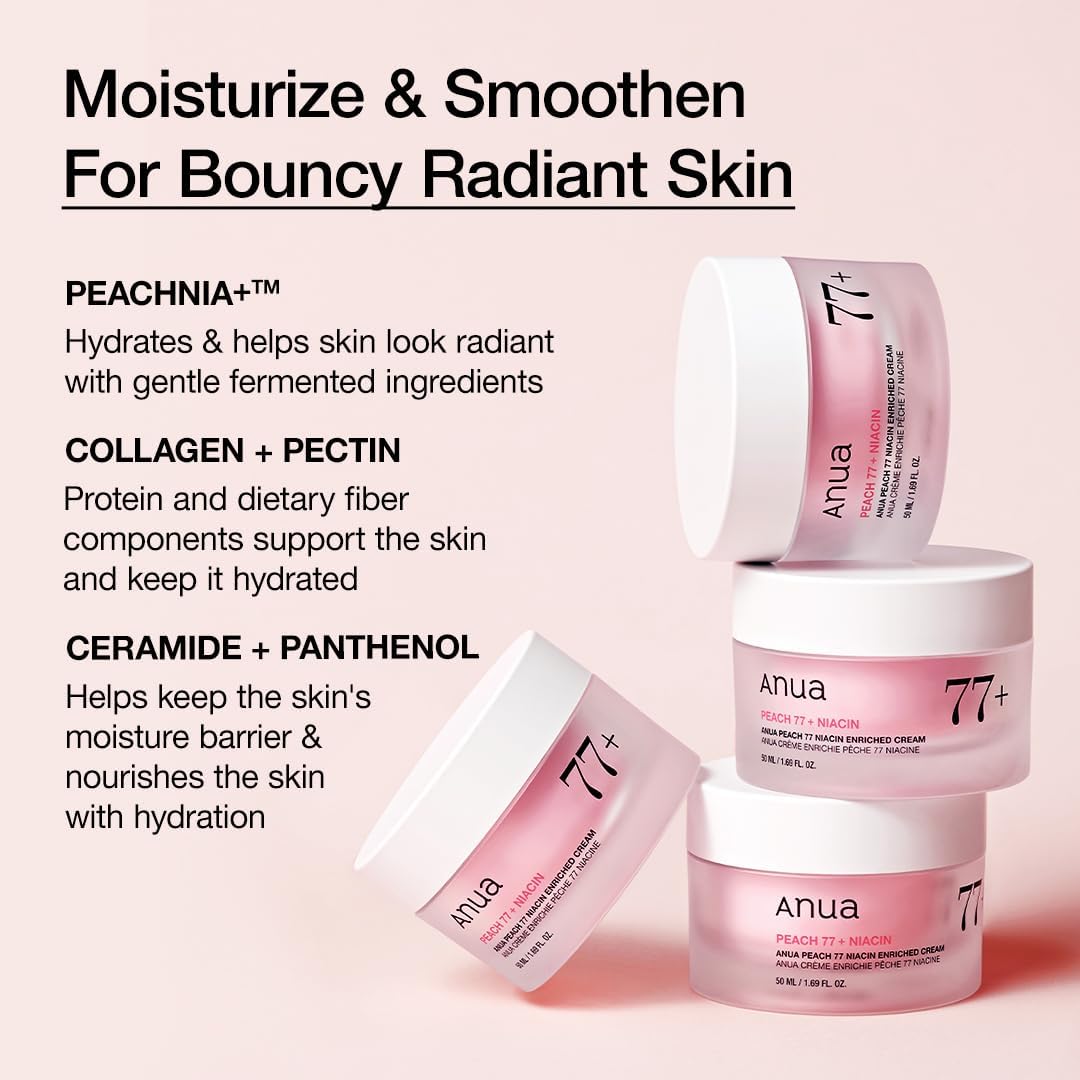 Anua Peach 77% Niacinamide Enriched Moisturizing Cream - 50ml Anua