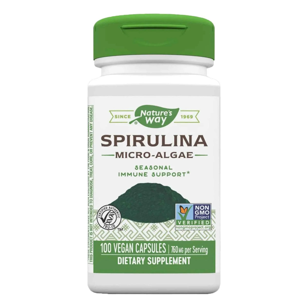 Nature's Way, Spirulina Micro-Algae, 100 Vegan Capsules