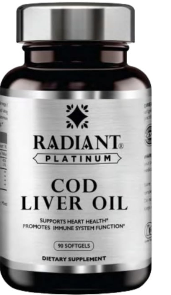 Radiant Platinum Cod Liver Oil 90 Softgels