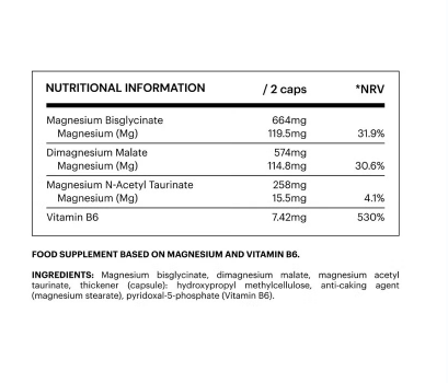 Be Levels Triple Magnesium Capsules – 120 Capsules (Economy