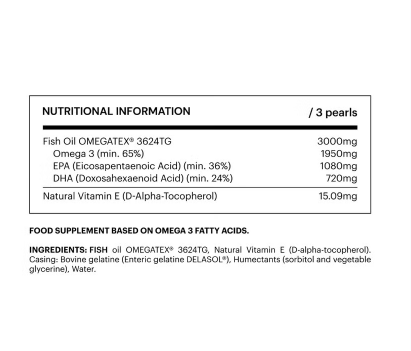 Be Levels omega-3 Fish Oil Softgels – 90 Softgels (30-day