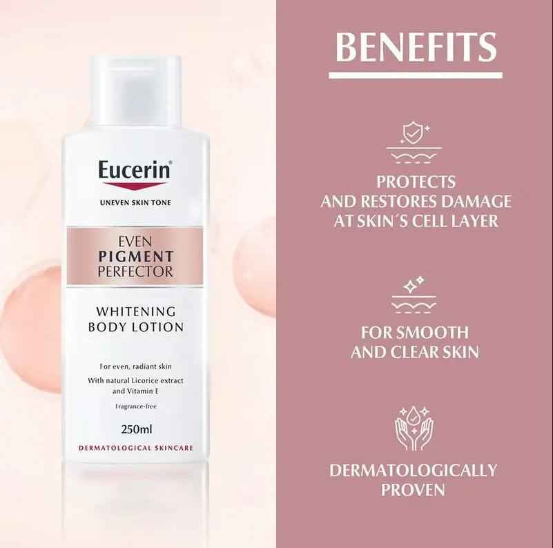 Eucerin even pigment perfector daily body lotion 250ml – dark spot corrector with thiamidol