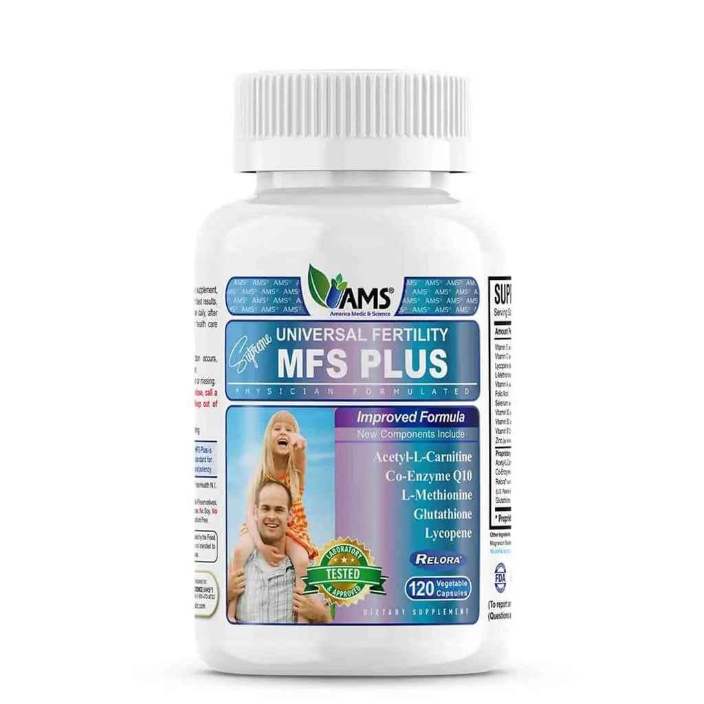 Ams mfs plus vegetable capsules to increase male fertility, pack of 120's