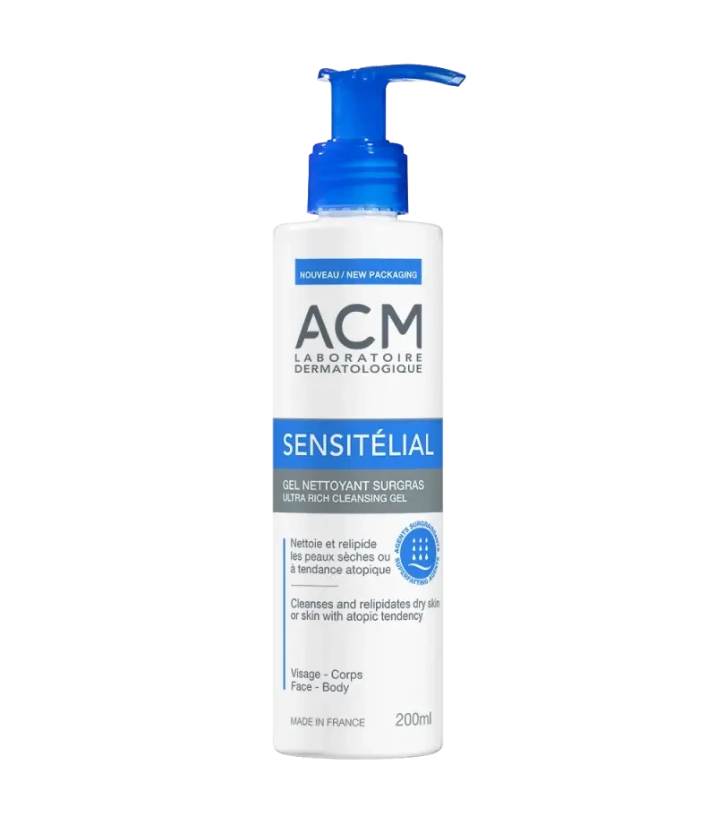 Acm sensitelial ultra rich cleansing gel for dry skin 500ml