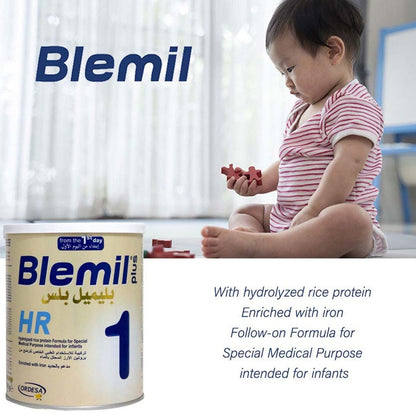 Blemil Plus Stage 1 HR Hydrolyzed Rice Protein Baby Milk Formula For 0 To 6 Months With Cow Milk Allergy 400g Blemil