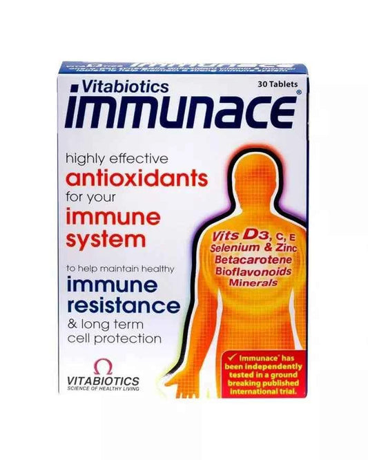 Vitabiotics Immunace Tablets  Vitamins & Minerals For Healthy Immune System, Pack of 30's