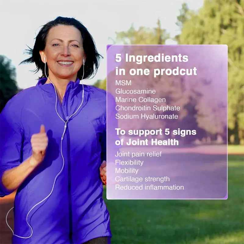 Eva pharma genuphil advance 5-in-1 joint support powder sachets – pack of 30