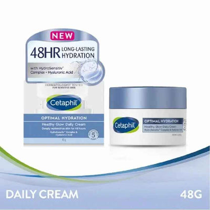 Cetaphil optimal hydration healthy glow daily moisturizing cream 48g