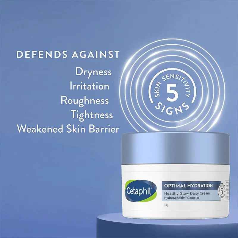 Cetaphil optimal hydration healthy glow daily moisturizing cream 48g