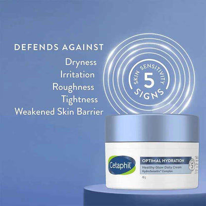 Cetaphil optimal hydration healthy glow daily moisturizing cream 48g