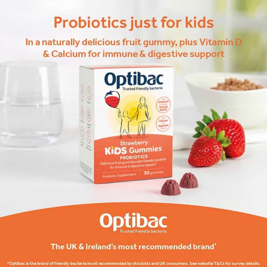 Optibac Probiotics Kids Gummies For Gut & Immune Health, Pack of 30’s Optibac