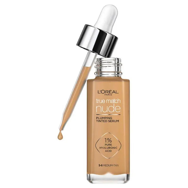 L'Oreal Paris True Match Nude Tinted Serum 30ml, Shade 5-6 Medium Tan L'oreal Paris