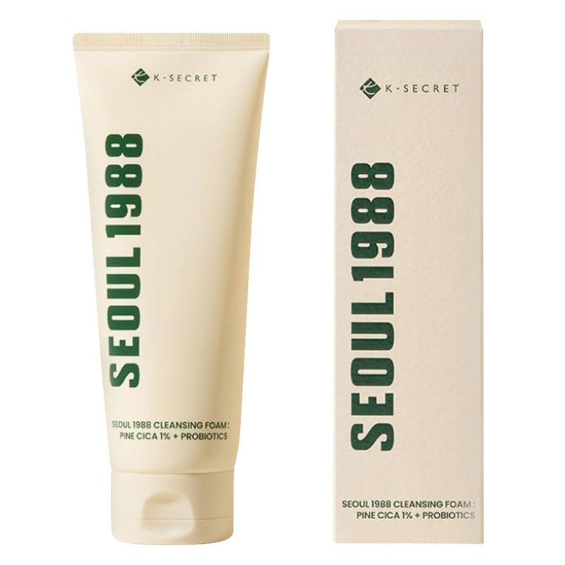 K-Secret Seoul 1988 Pine Cica 1% + Probiotics Cleansing Foam 150ml K-Secret