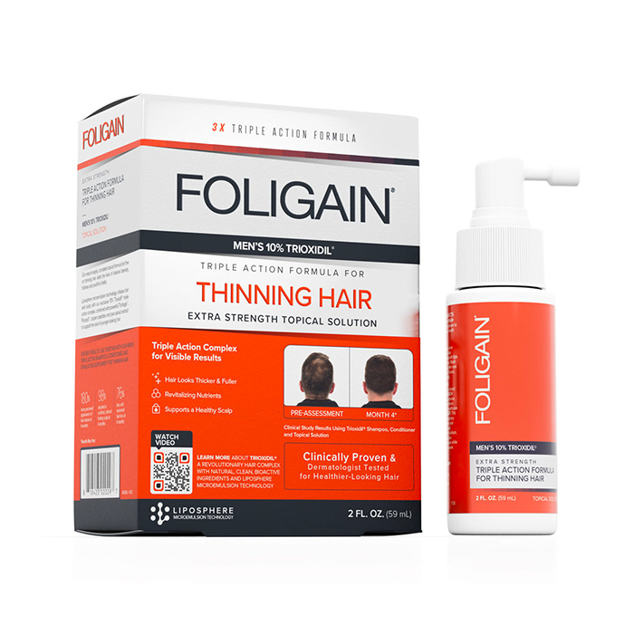 Foligain Triple Action Complete Formula for Thinning Hair for Men 10% Trioxidil - 59ml FOLIGAIN