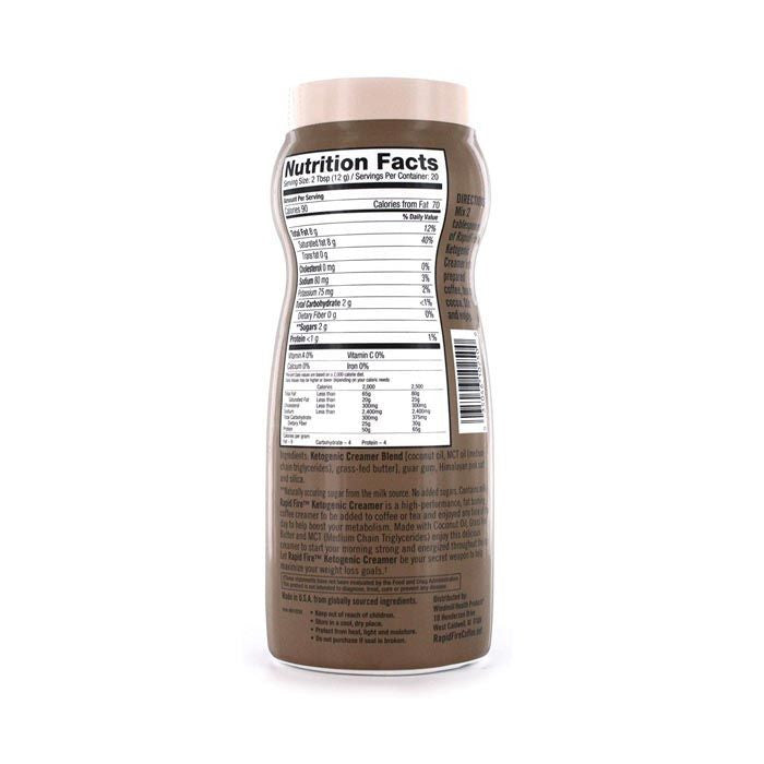Rapidfire Ketogenic Creamer 20 Serving 240 g Rapidfire