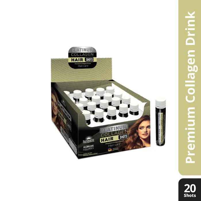 Sunshine Nutrition Platinum Collagen Hair Shots 20'S 25 ml