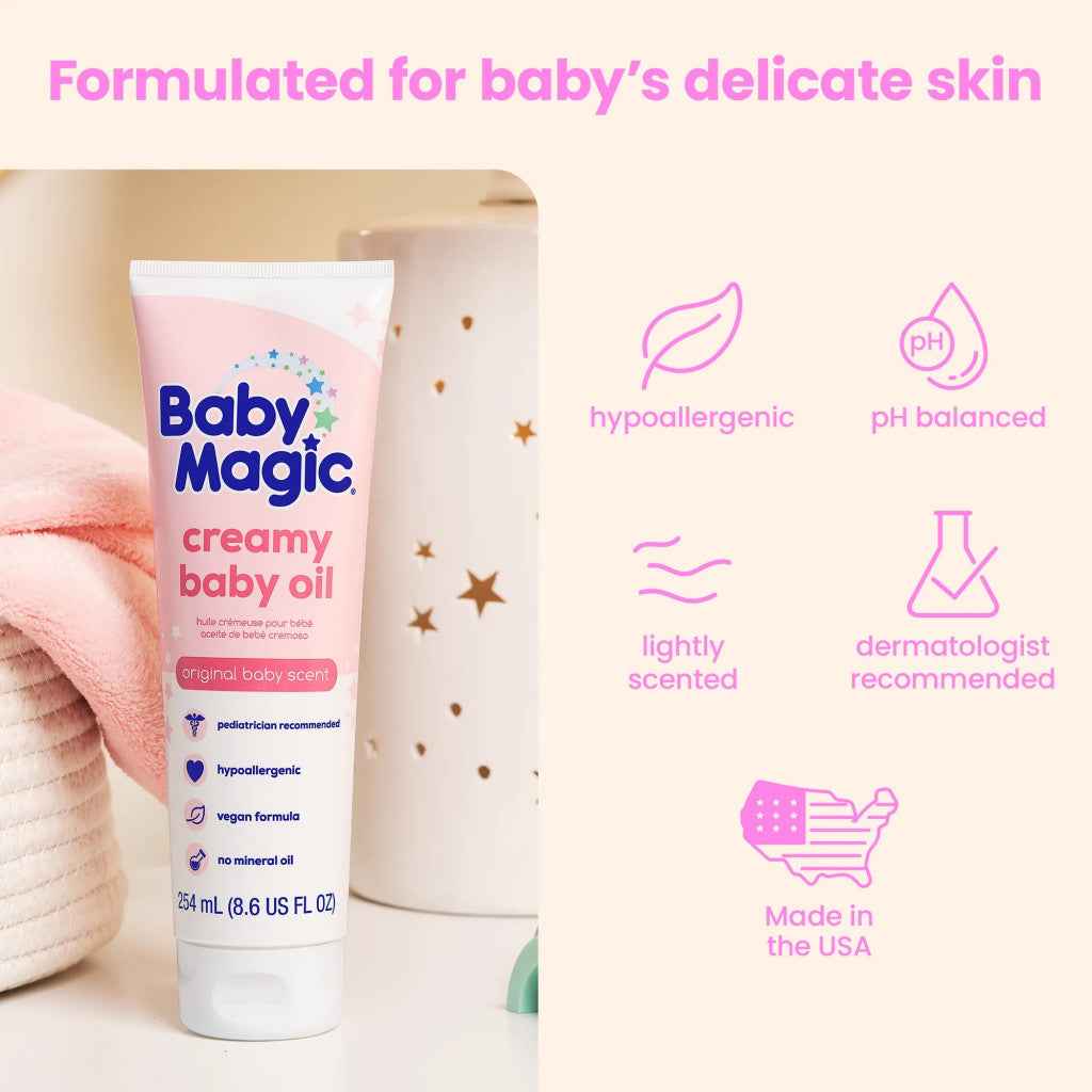 Baby magic creamy baby oil original scent - 254ml