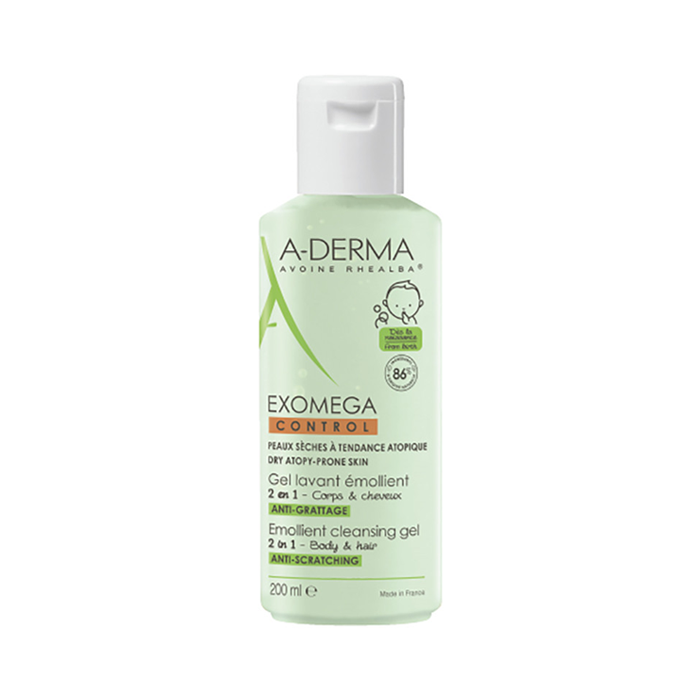 A-Derma Exomega Emollient Cleansing Gel 2 In 1 - 200ml A-DERMA