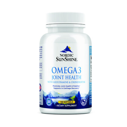 Nordic Sunshine Omega 3 Joint Health With Glucosamine & Chondroitin - 100 Softgels Nordic Sunshine