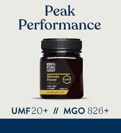 Pure 100% New Zealand Manuka Honey UMF20+ MGO826+ 250g