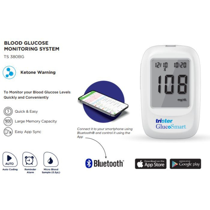 Trister Gluco Smart Blood Glucose Monitoring System Trister