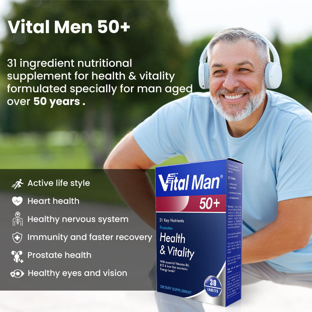 Vital Healthcare Vital Man 50+ - 30 Tablets Vital Healthcare