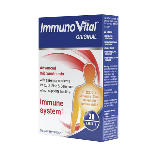 Vital Healthcare Immuno Vital, Vitamins, Zinc and Antioxidants - 30 Tablets Vital Healthcare