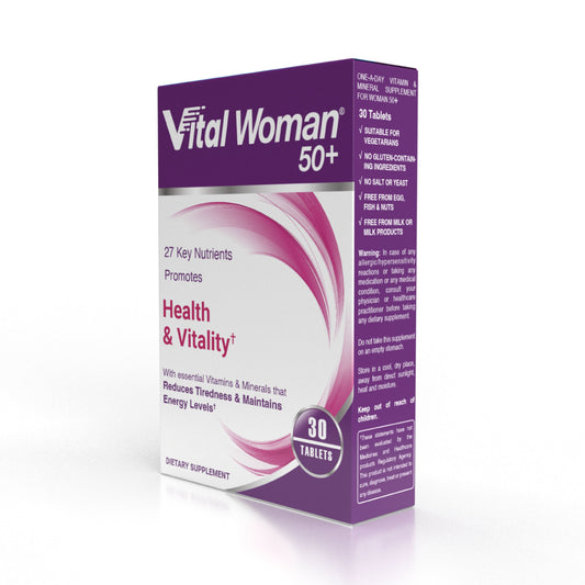 Vital Healthcare Woman 50+ Multivitamin - Heart, Vision, Energy & Immune Support - 30 Tablets Vital Healthcare
