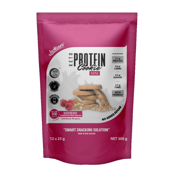 Justine's Protein Cookie Mini Raspberry - 25g x 12s