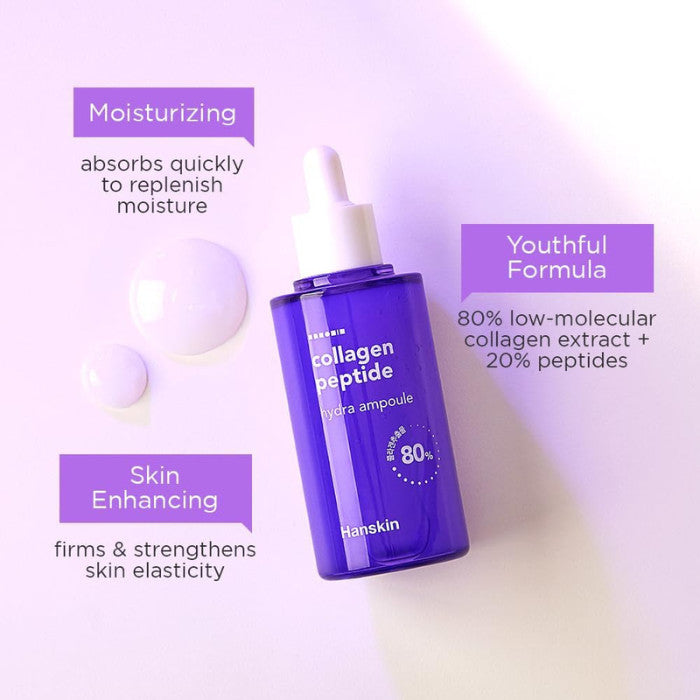 Hanskin Collagen Peptide Hydra Ampoule Serum 90ml Hanskin