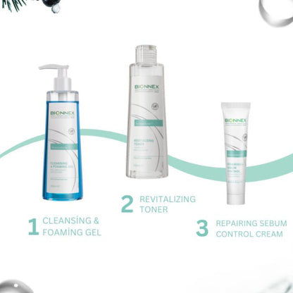 Bionnex Rensaderm Cleansing & Foaming Gel Cleanser for Oily and Acne-Prone Skin with Trio-Acid Complex - 200ml Bionnex