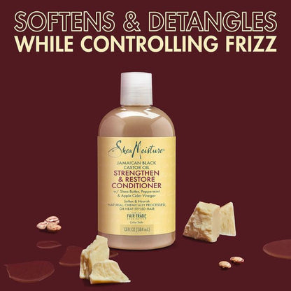 Shea Moisture Jamaican Black Castor Oil Conditioner Strengthen Restore and Deeply Nourish Hair 384ml Shea Moisture