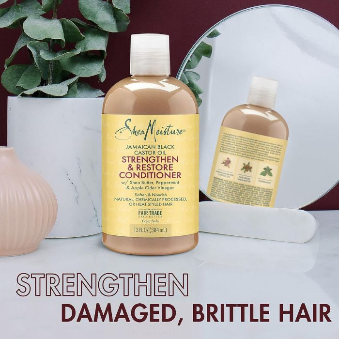 Shea Moisture Jamaican Black Castor Oil Conditioner Strengthen Restore and Deeply Nourish Hair 384ml Shea Moisture