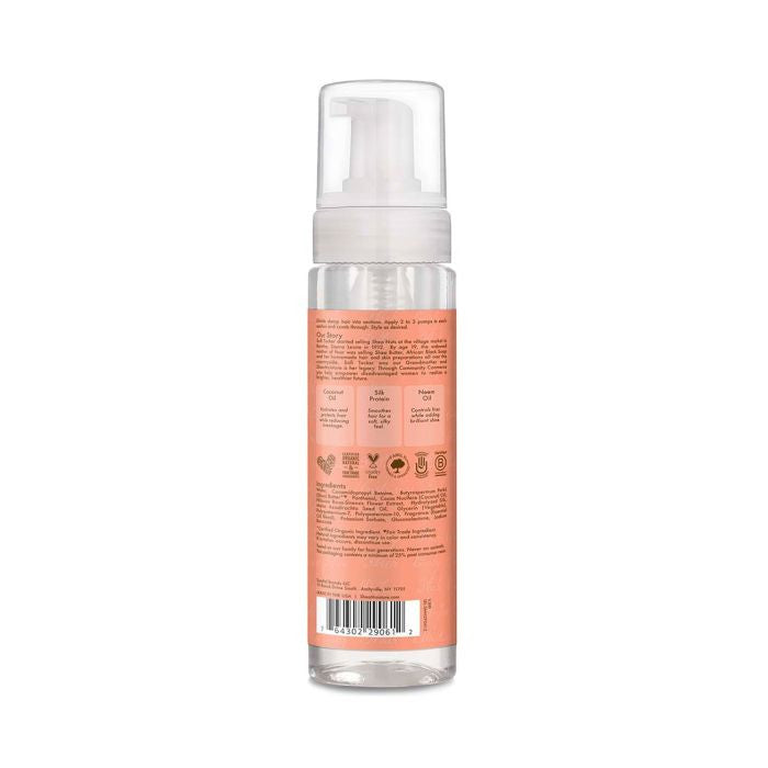 Shea Moisture Coconut and Hibiscus Frizz Curl Mousse Lightweight Anti-Frizz Formula 222ml Shea Moisture