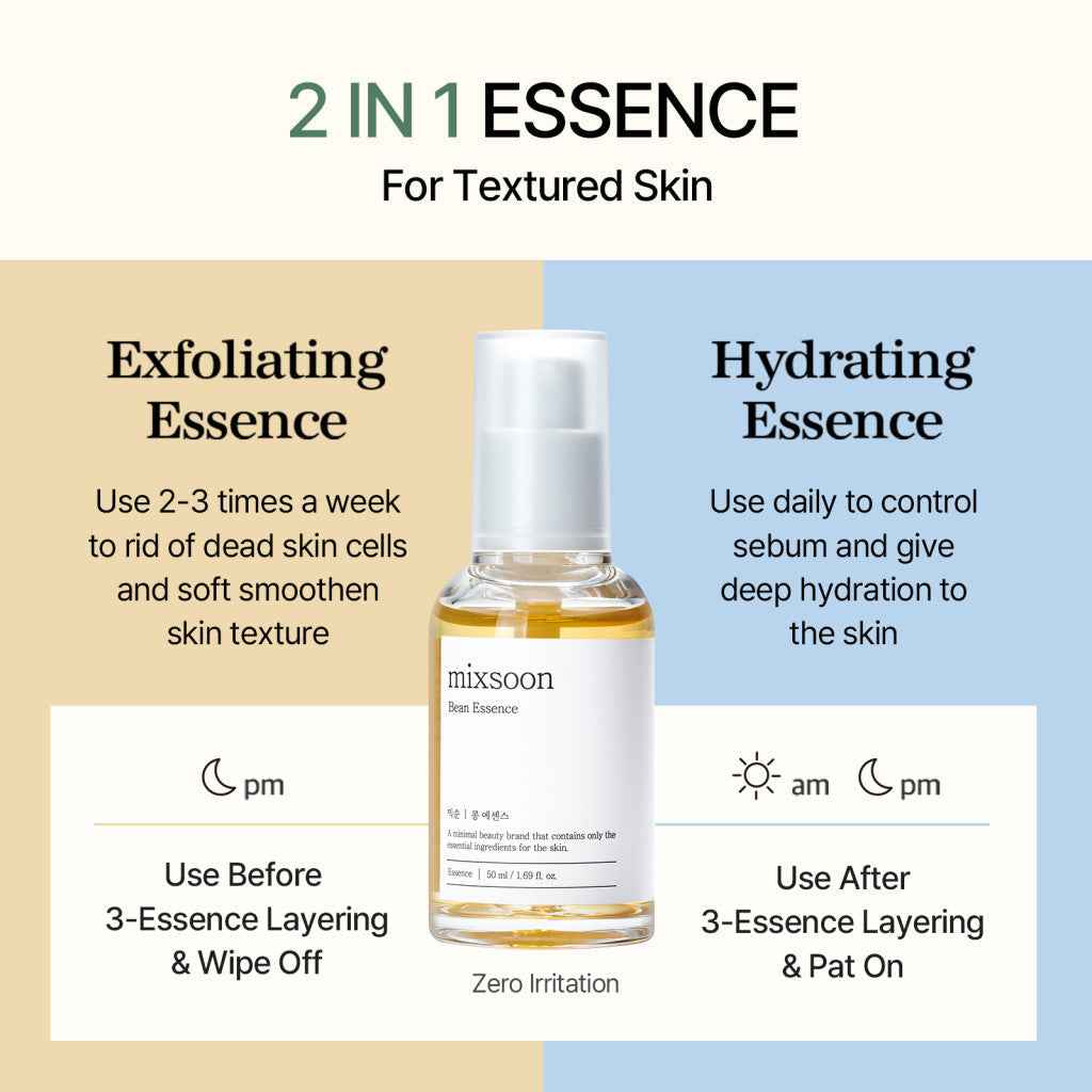 Mixsoon Bean Hydrating and Exfoliating Essence for Smooth - 50ml