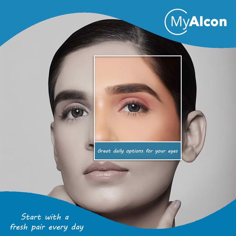 Alcon Dailies Total1 One Day Clear Contact Lenses, Base Curve 8.5, Pack of 90's Alcon