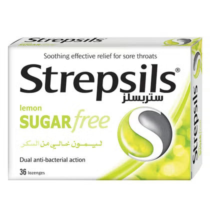 Strepsils Lemon Sugar Free Lozenges 36's Strepsils
