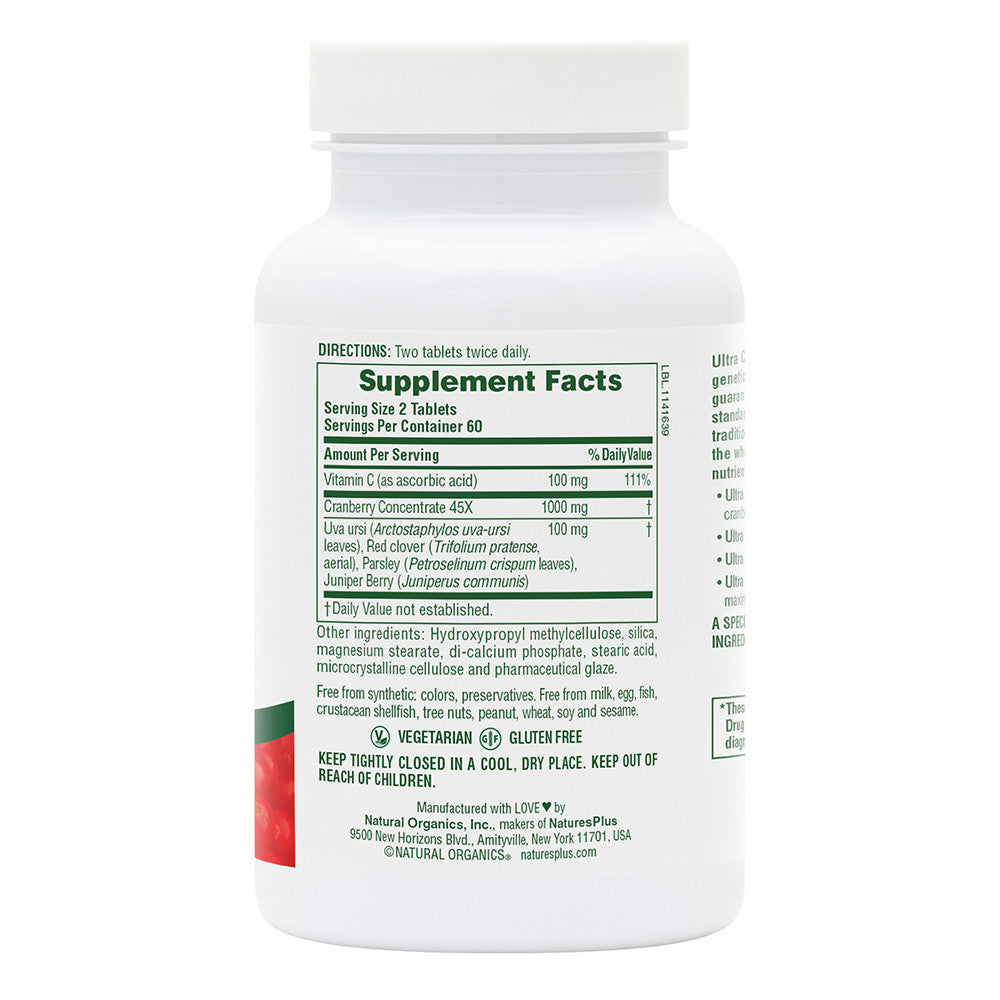 Natures Plus Ultra Cranberry 1000 Sustained Release - 60 Tablets Natures Plus