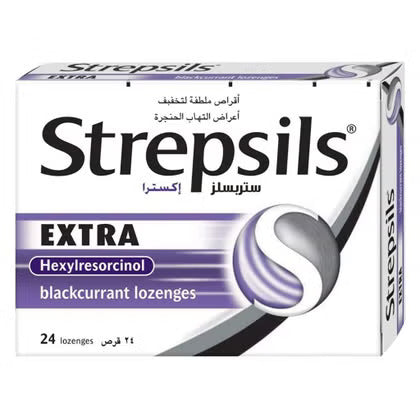Strepsils Extra Blackcurrant Lozenges 24's Strepsils