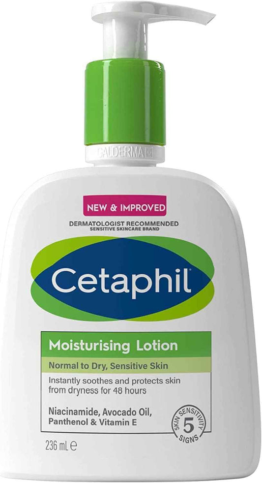 Cetaphil moisturizing lotion – face & body, normal to dry sensitive skin, 236ml