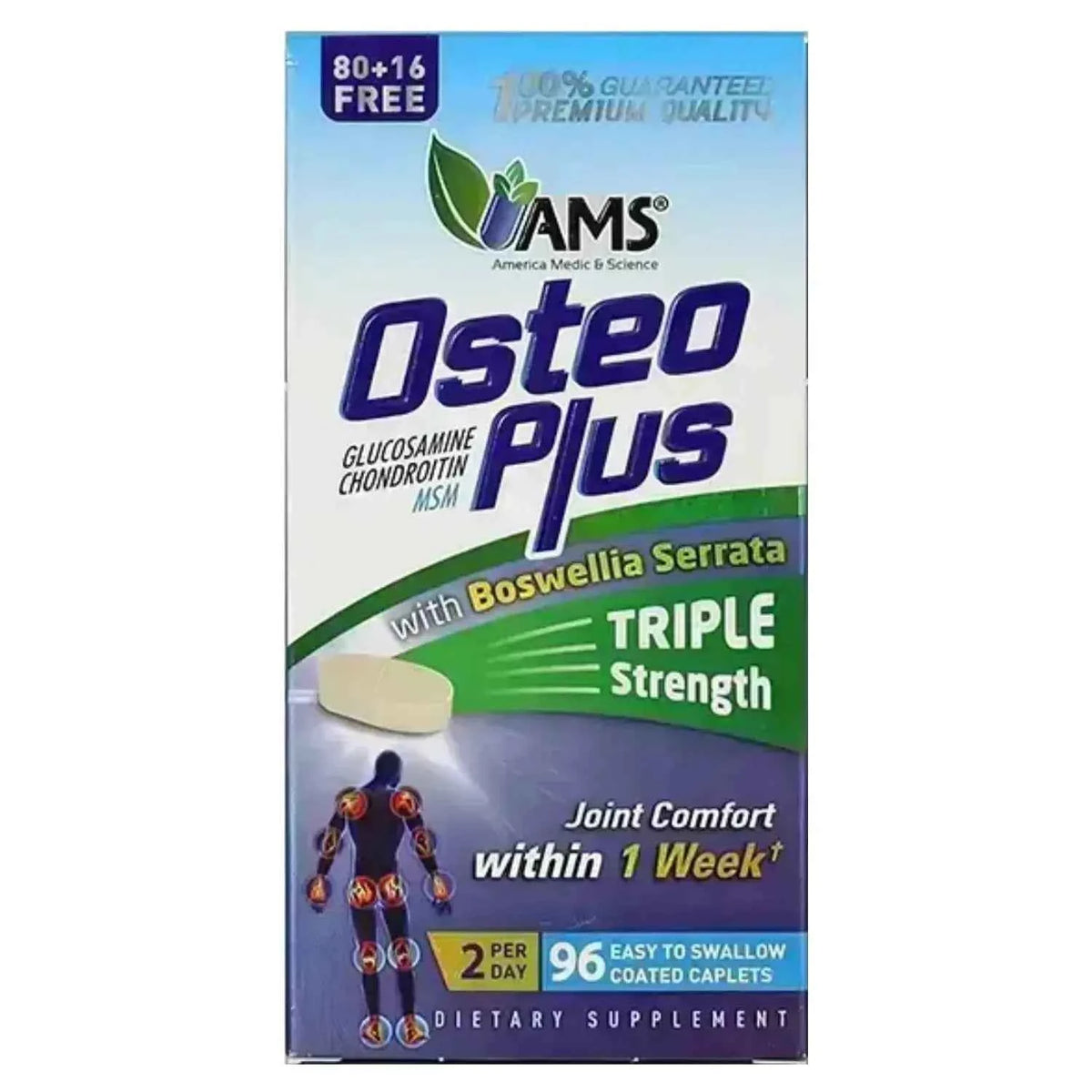 Ams osteo plus capsules 96's