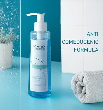 Bionnex Rensaderm Cleansing & Foaming Gel Cleanser for Oily and Acne-Prone Skin with Trio-Acid Complex - 200ml Bionnex