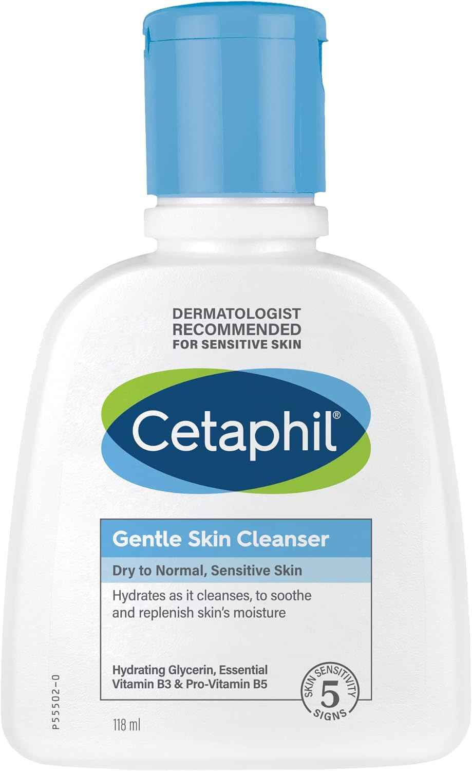 Cetaphil gentle skin cleanser, face & body wash for dry to normal and sensitive skin - 118ml